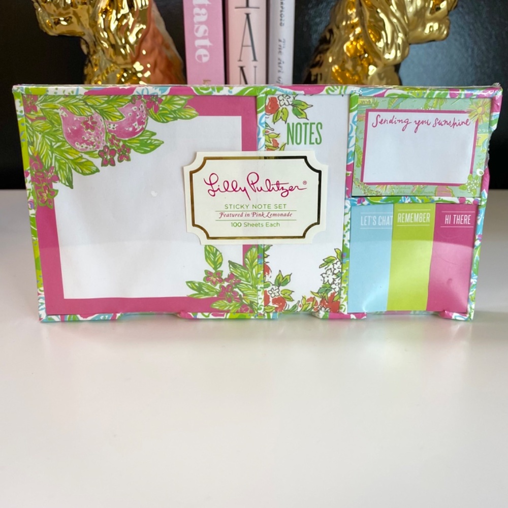 NWT Lilly Pulitzer Sticky Note Set - Picture 3 of 13